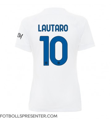 Inter Milan Lautaro Martinez #10 Borta Matchtröja Dam 2023-24 Kortärmad